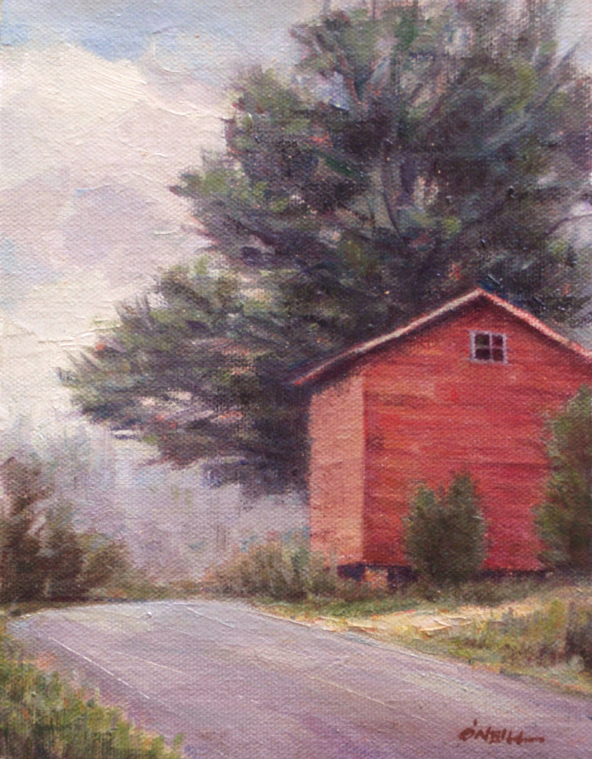 Bahama Barn by Gerry O&#039;Neill, oil on canvas, 8x10 at Craven Allen Gallery