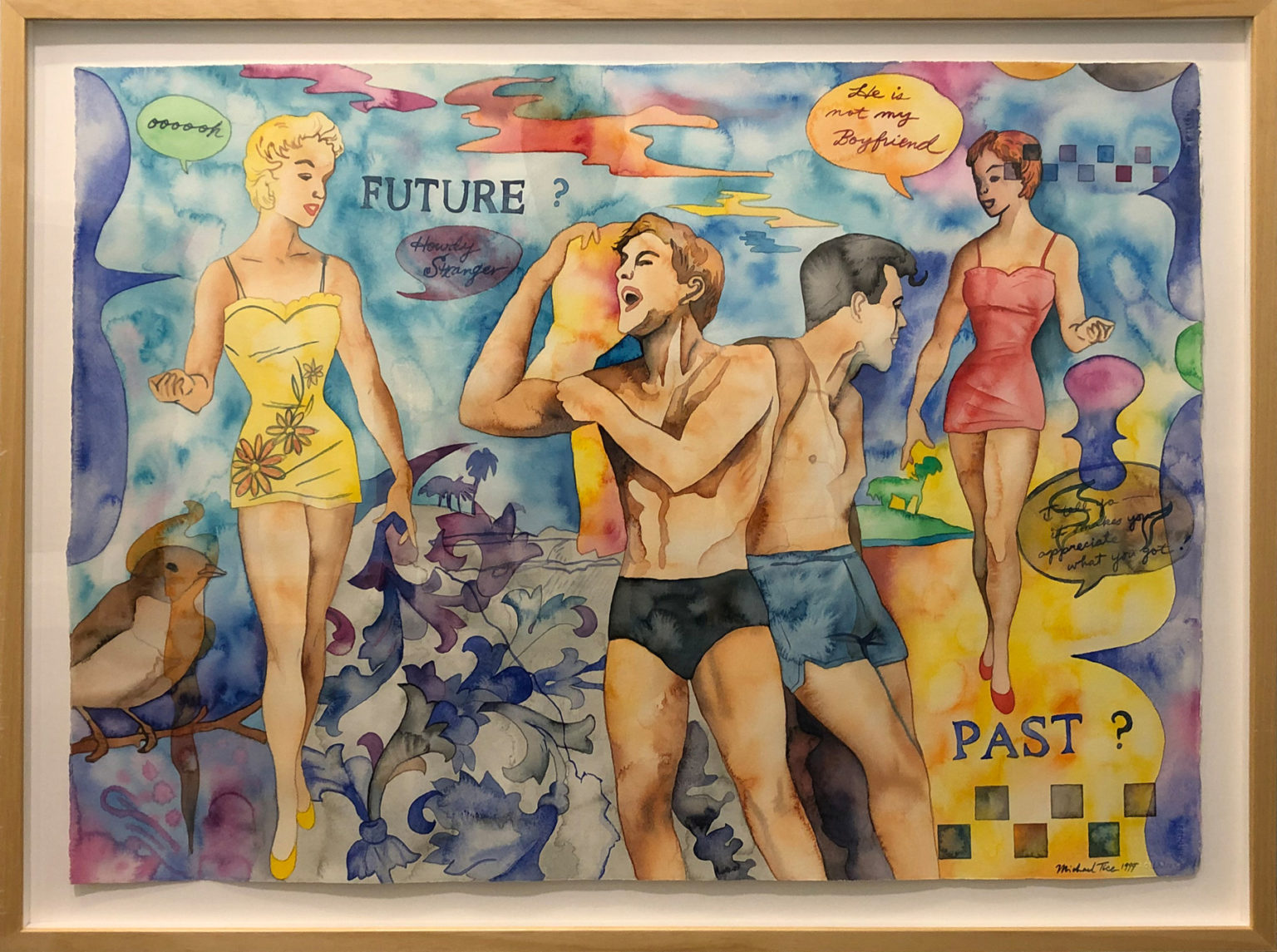 Future? Past?  by Michael Tice 26&quot; x 36” watercolor on paper	1800